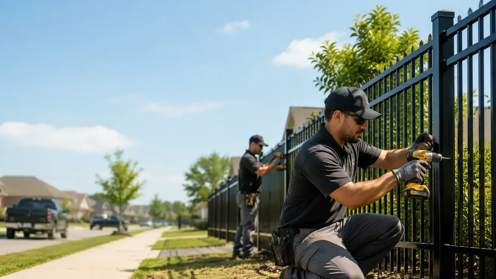 Metal Fence Installation in Golden Eagle, IL